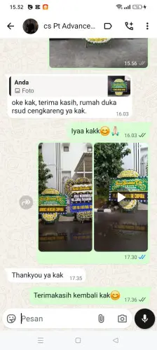 Testimonial Papan Bunga Pernikahan bintaro